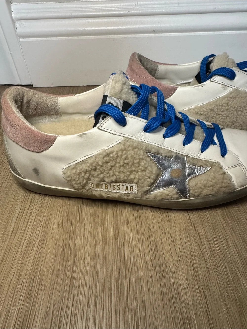 Golden Goose Superstar Shearling Low Top Sneakers size 38